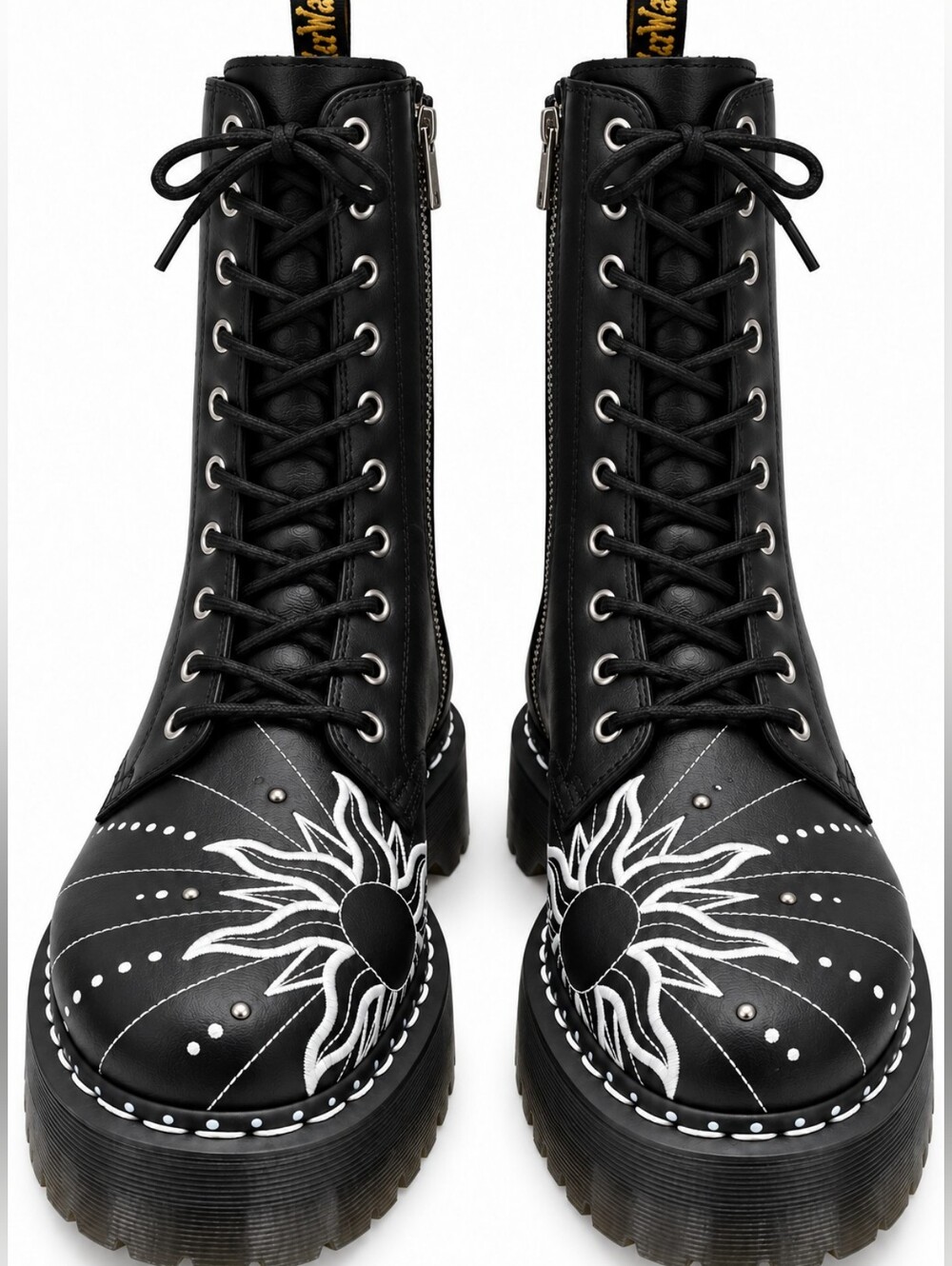 DR. MARTENS Jadon Hi Solar Flare Platform Boots Womens Size 12 Fits Men's 11 NEW - Picture 4 of 13